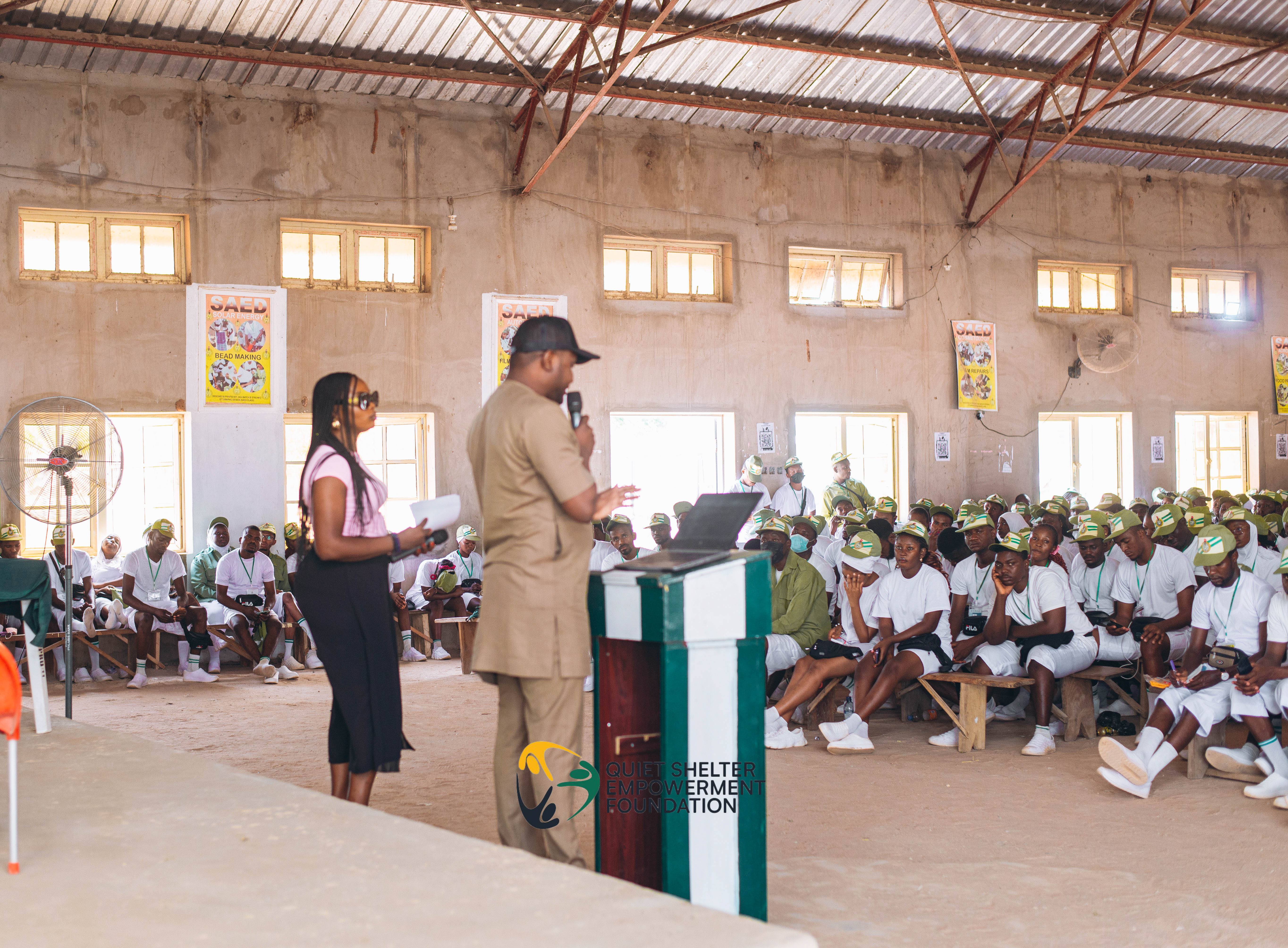 QuiSEF presenting the Future Entrepreneurship Initiative to corps members